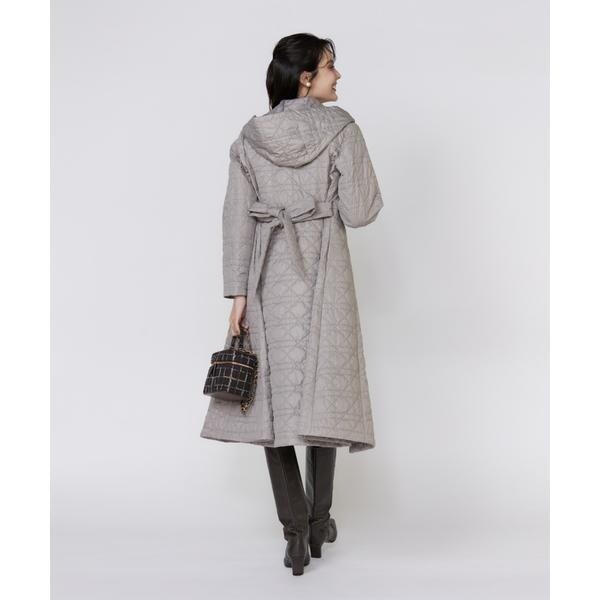 マーリエ ル カセット（Maglie le cassetto）/《フランドル45周年限定コレクション》幾何学キルティングフーディコー