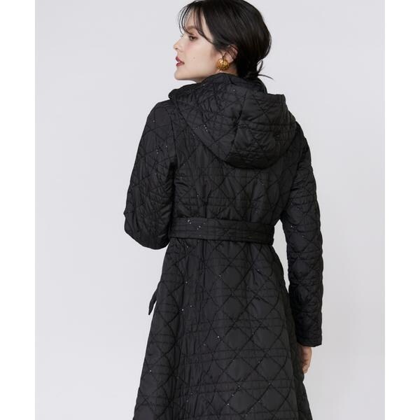 マーリエ ル カセット（Maglie le cassetto）/《フランドル45周年限定コレクション》幾何学キルティングフーディコー