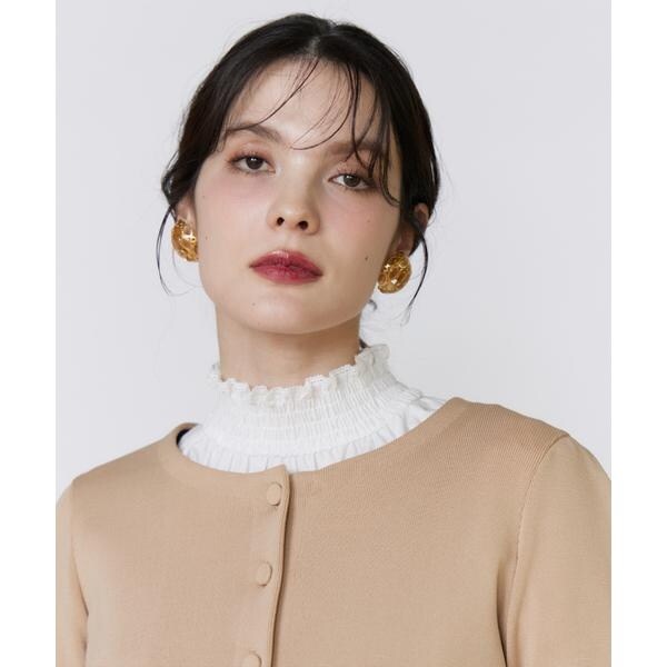 マーリエ ル カセット（Maglie le cassetto）/《大きいサイズ》くるみ釦ニットカーディガン《M Maglie le cassetto》