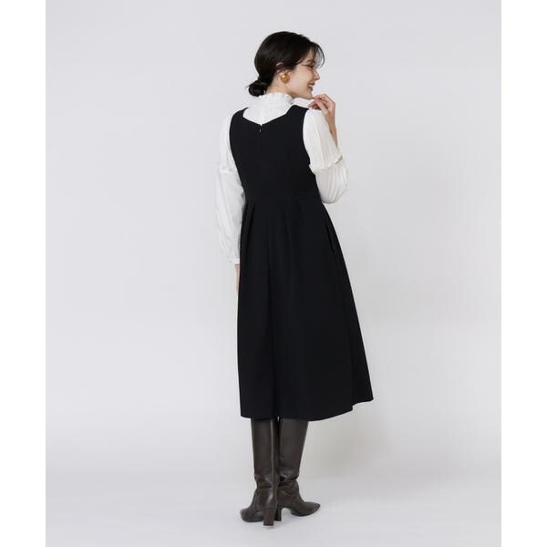 マーリエ ル カセット（Maglie le cassetto）/《大きいサイズ》袖ビジューボウタイブラウス