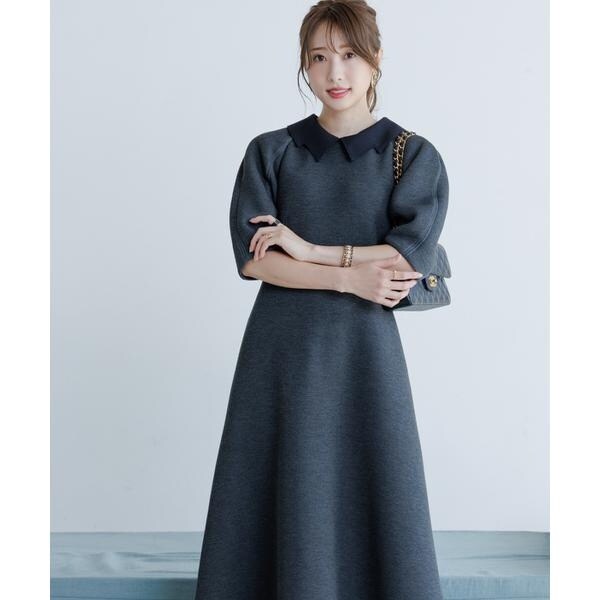 マーリエ ル カセット（Maglie le cassetto）/《M Maglie le cassetto×冨張愛》エレモード“美映え”グレーダンボールワンピ