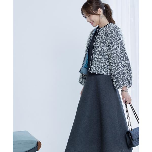 マーリエ ル カセット（Maglie le cassetto）/《M Maglie le cassetto×冨張愛》エレモード“美映え”グレーダンボールワンピ