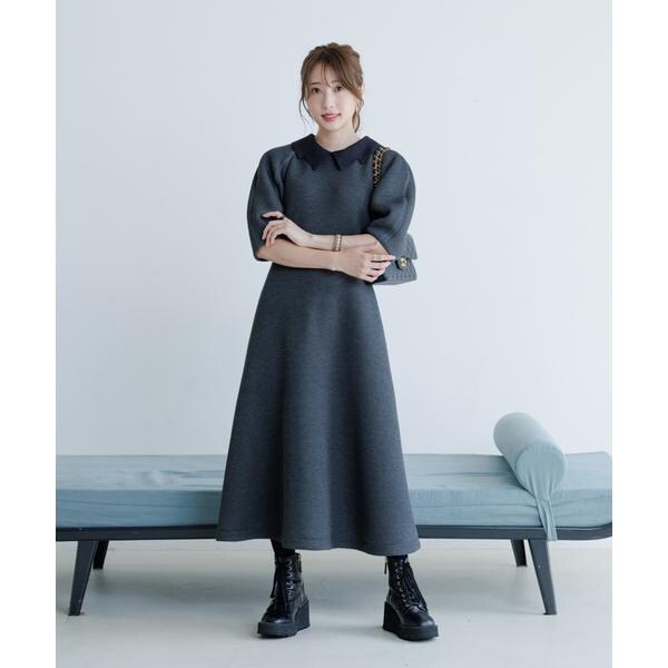 マーリエ ル カセット（Maglie le cassetto）/《大きいサイズ》《M Maglie le cassetto×冨張愛》エレモード“美映え”グレー