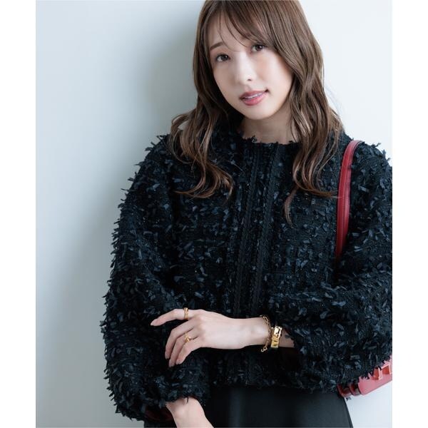マーリエ ル カセット（Maglie le cassetto）/《M Maglie le cassetto×冨張愛》ツイードで魅せるこなれブルゾン