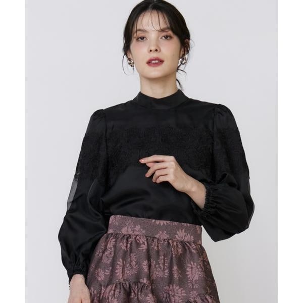 マーリエ ル カセット（Maglie le cassetto）/《M Maglie le cassetto》シアーレースブラウス