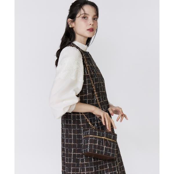 マーリエ ル カセット（Maglie le cassetto）/《フランドル45周年限定コレクション》リントンツイードワンピース《M Mag