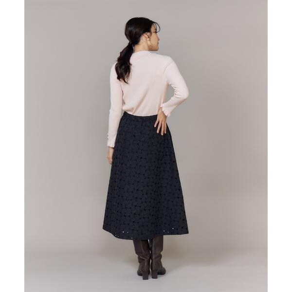 マーリエ ル カセット（Maglie le cassetto）/《大きいサイズ》ハイネックリブプルオーバー