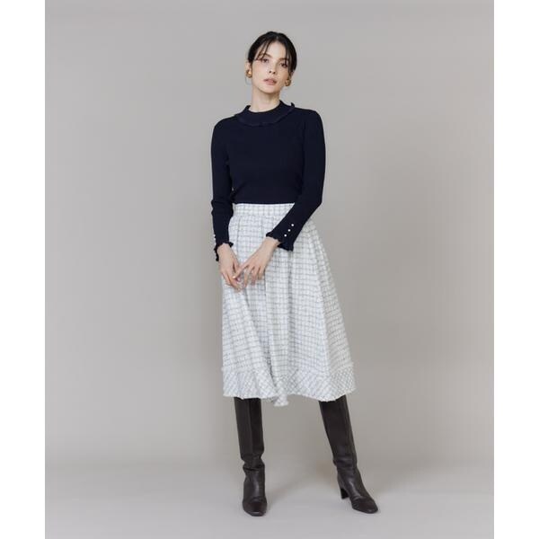 マーリエ ル カセット（Maglie le cassetto）/《大きいサイズ》ハイネックリブプルオーバー