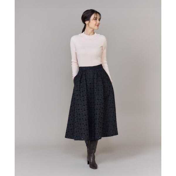 マーリエ ル カセット（Maglie le cassetto）/《大きいサイズ》ハイネックリブプルオーバー