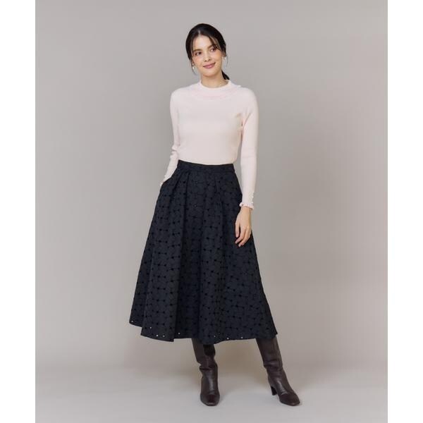 マーリエ ル カセット（Maglie le cassetto）/《大きいサイズ》ハイネックリブプルオーバー