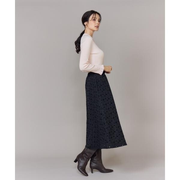 マーリエ ル カセット（Maglie le cassetto）/《大きいサイズ》ハイネックリブプルオーバー