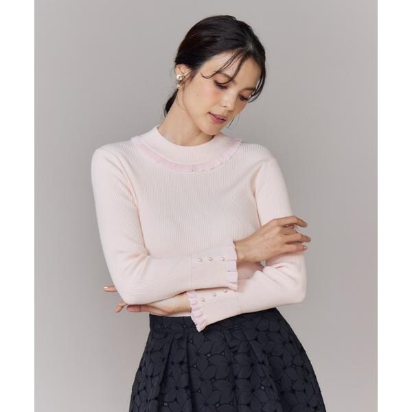 マーリエ ル カセット（Maglie le cassetto）/ハイネックリブプルオーバー