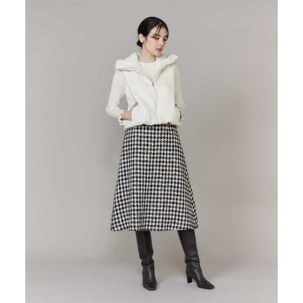 マーリエ ル カセット（Maglie le cassetto）/《大きいサイズ》ふわふわファーフーディジレ《M Maglie le cassetto》