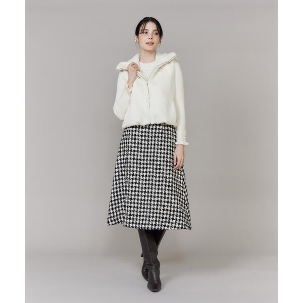 マーリエ ル カセット（Maglie le cassetto）/《大きいサイズ》ふわふわファーフーディジレ《M Maglie le cassetto》