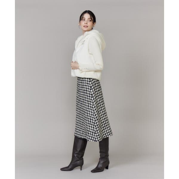 マーリエ ル カセット（Maglie le cassetto）/《大きいサイズ》ふわふわファーフーディジレ《M Maglie le cassetto》