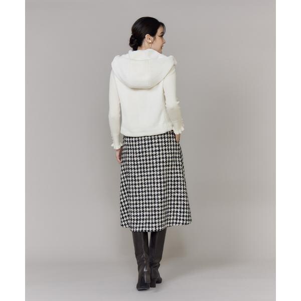 マーリエ ル カセット（Maglie le cassetto）/《大きいサイズ》ふわふわファーフーディジレ《M Maglie le cassetto》