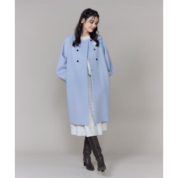 マーリエ ル カセット（Maglie le cassetto）/《大きいサイズ》ダブル釦袖ボリュームコート