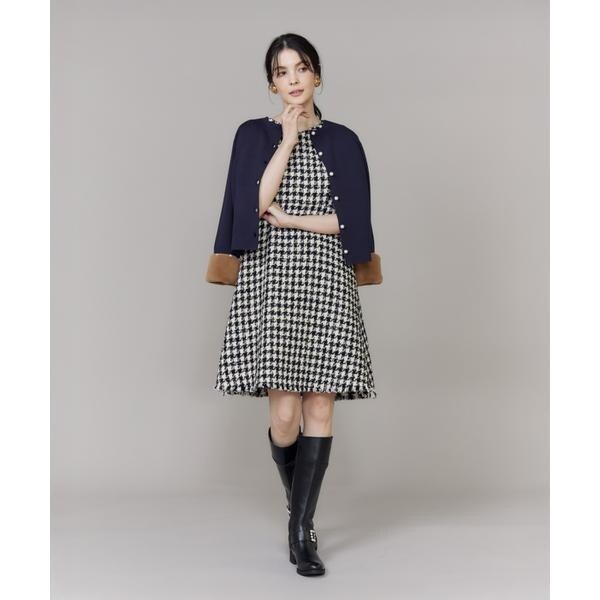 マーリエ ル カセット（Maglie le cassetto）/《大きいサイズ》ファースリーブニットプルオーバー