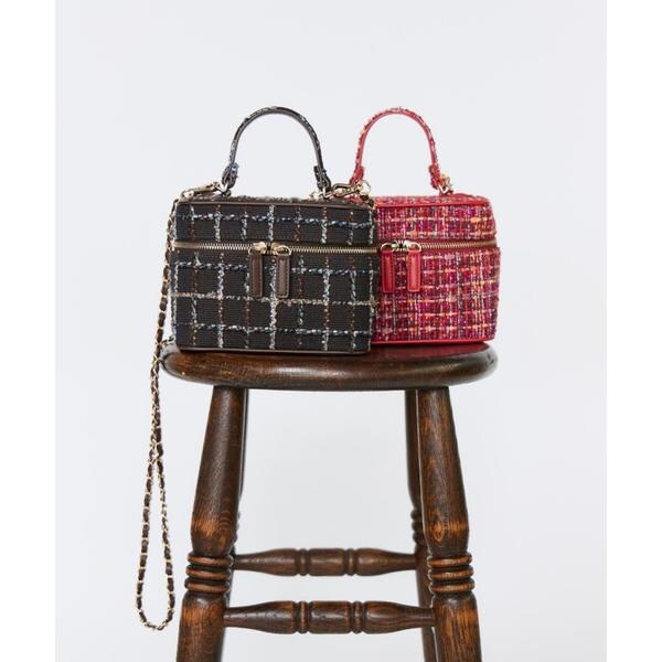 マーリエ ル カセット（Maglie le cassetto）/《M Maglie le cassetto》LINTONツイードバニティバッグ