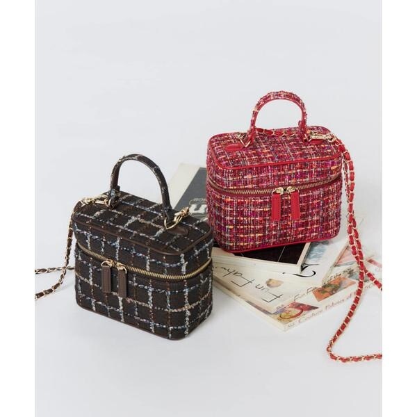 マーリエ ル カセット（Maglie le cassetto）/《M Maglie le cassetto》LINTONツイードバニティバッグ