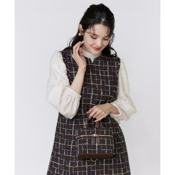 マーリエ ル カセット（Maglie le cassetto）/《M Maglie le cassetto》LINTONツイードバニティバッグ