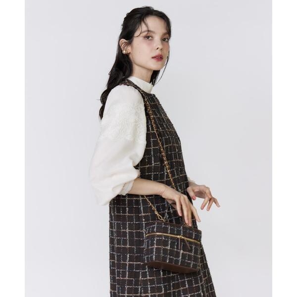 マーリエ ル カセット（Maglie le cassetto）/《M Maglie le cassetto》LINTONツイードバニティバッグ