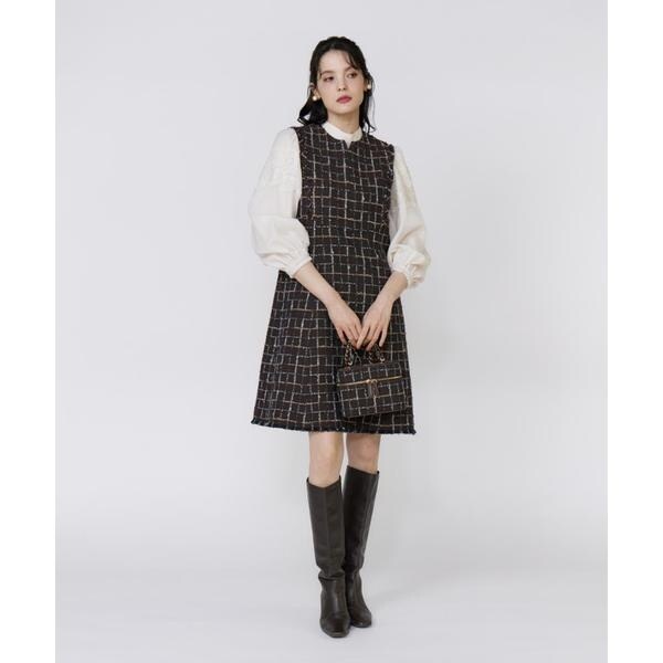 マーリエ ル カセット（Maglie le cassetto）/《M Maglie le cassetto》LINTONツイードバニティバッグ