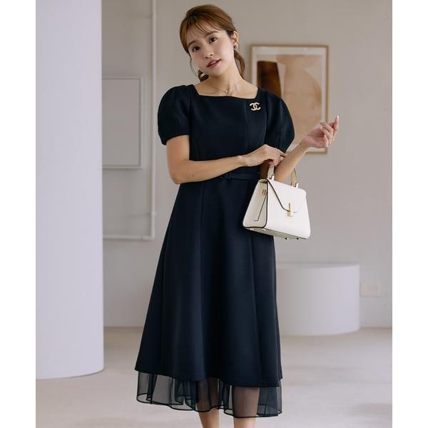 マーリエ ル カセット（Maglie le cassetto）/《曽田茉莉江コラボ》“艶めく”クラシカルワンピース