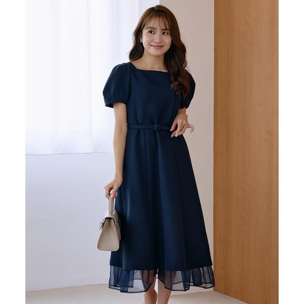 マーリエ ル カセット（Maglie le cassetto）/《曽田茉莉江コラボ》“艶めく”クラシカルワンピース