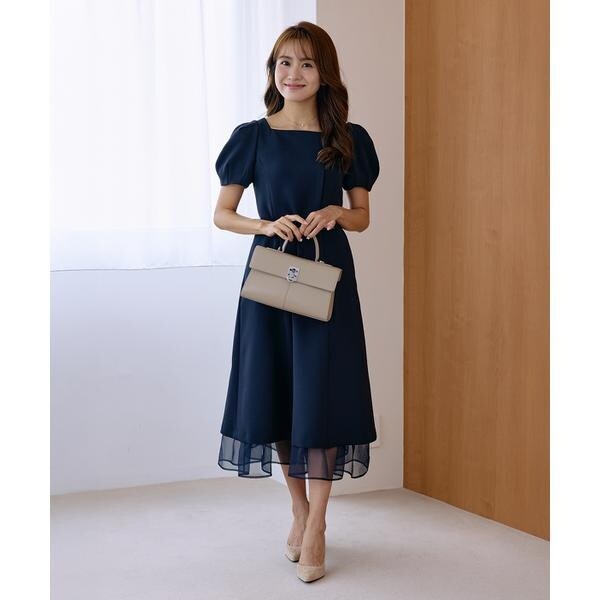 マーリエ ル カセット（Maglie le cassetto）/《曽田茉莉江コラボ》“艶めく”クラシカルワンピース