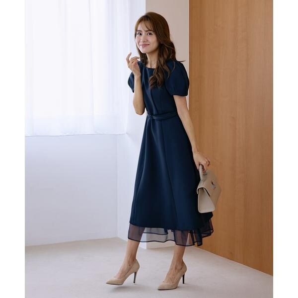 マーリエ ル カセット（Maglie le cassetto）/《曽田茉莉江コラボ》“艶めく”クラシカルワンピース