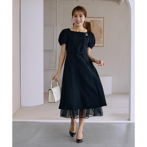 マーリエ ル カセット（Maglie le cassetto）/《曽田茉莉江コラボ》“艶めく”クラシカルワンピース