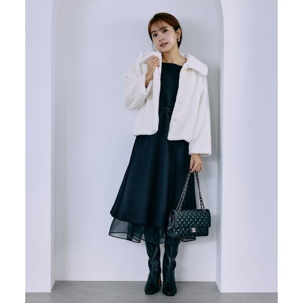 マーリエ ル カセット（Maglie le cassetto）/《曽田茉莉江コラボ》“艶めく”クラシカルワンピース