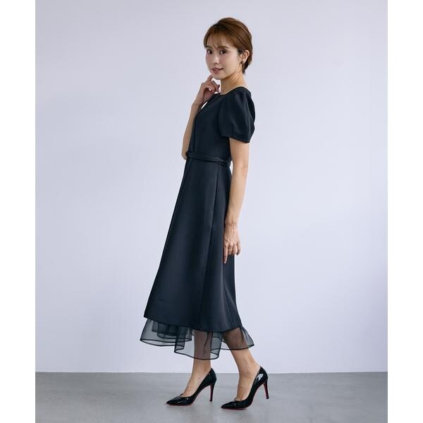 マーリエ ル カセット（Maglie le cassetto）/《曽田茉莉江コラボ》“艶めく”クラシカルワンピース