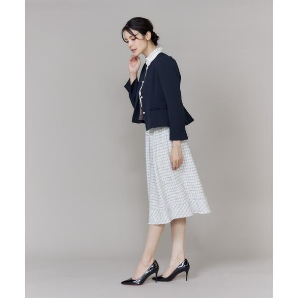 【NEW】マーリエ ル カセット（Maglie le cassetto）/《大きいサイズ》フリルジャケット《M Maglie le cassetto》