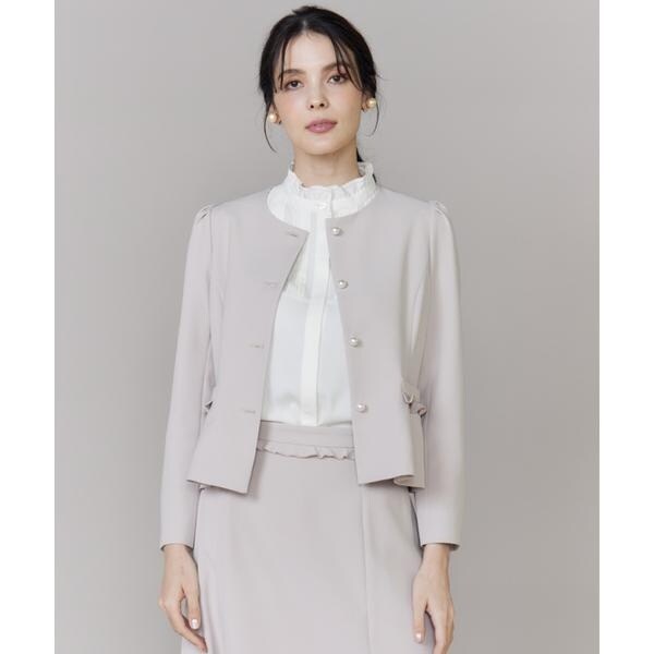 【NEW】マーリエ ル カセット（Maglie le cassetto）/《大きいサイズ》フリルジャケット《M Maglie le cassetto》