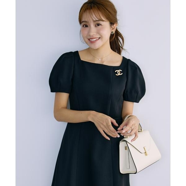 【NEW】マーリエ ル カセット（Maglie le cassetto）/《プラスサイズ》《曽田茉莉江コラボ》“艶めく”クラシカルワンピース