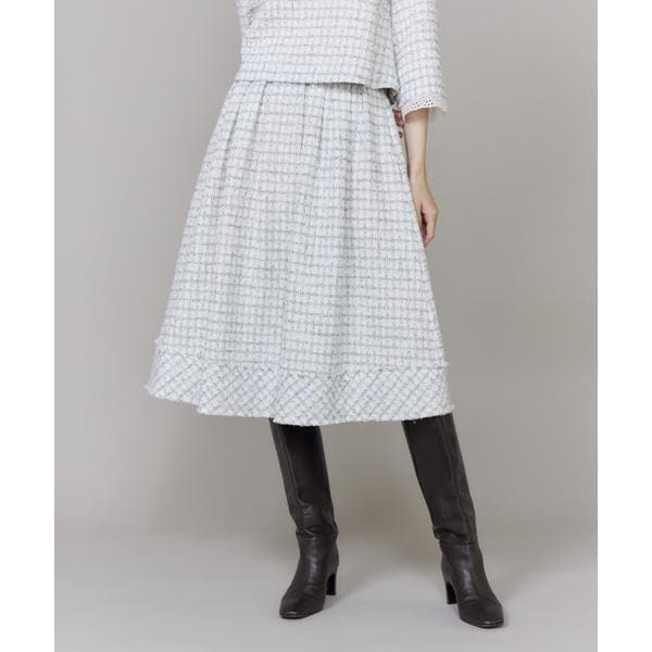 【NEW】マーリエ ル カセット（Maglie le cassetto）/《M Maglie le cassetto》艶めきツィードスカート