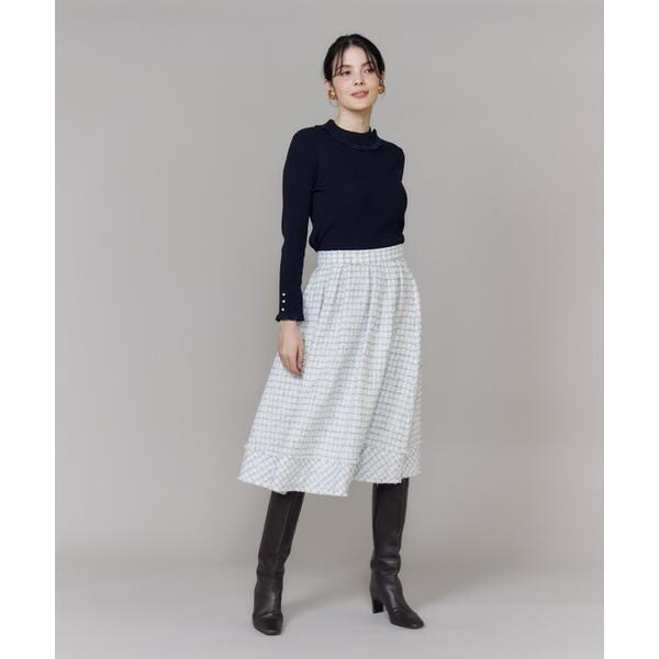 【NEW】マーリエ ル カセット（Maglie le cassetto）/《M Maglie le cassetto》艶めきツィードスカート