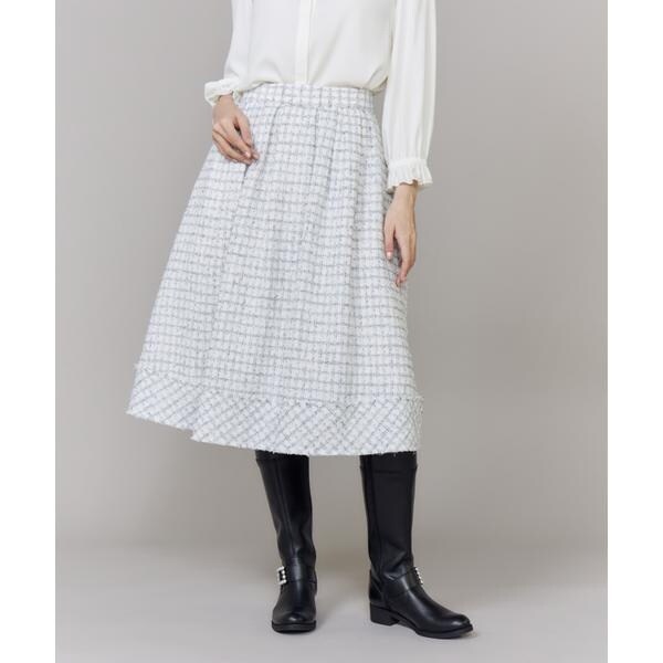 【NEW】マーリエ ル カセット（Maglie le cassetto）/《M Maglie le cassetto》艶めきツィードスカート