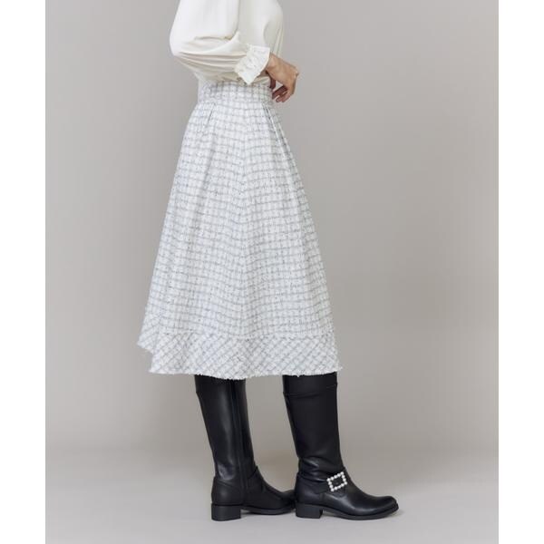 【NEW】マーリエ ル カセット（Maglie le cassetto）/《M Maglie le cassetto》艶めきツィードスカート