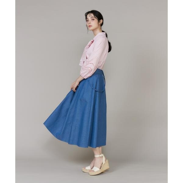 マーリエ ル カセット（Maglie le cassetto）/《WEB・POPUP限定》サスペンダー付きデニムタックスカート《M Maglie le casset_3