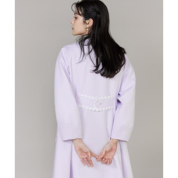 マーリエ ル カセット（Maglie le cassetto）/《大きいサイズ》配色フラワーレースコート《M Maglie le cassetto》_13