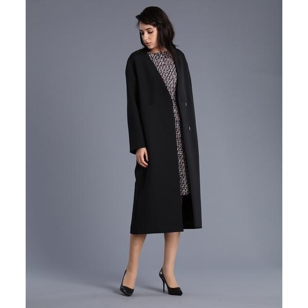 マーリエ ル カセット（Maglie le cassetto）/《M Maglie le cassetto》ノーカラーダブルブレステッドコート