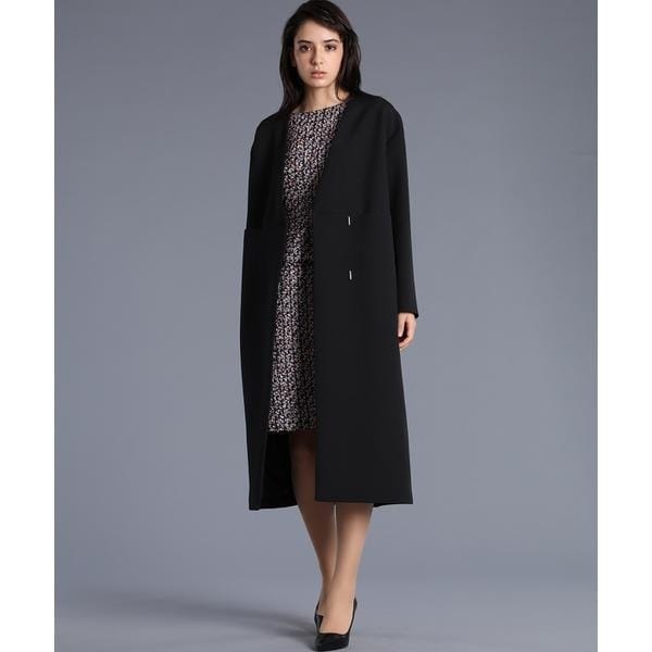 マーリエ ル カセット（Maglie le cassetto）/《M Maglie le cassetto》ノーカラーダブルブレステッドコート