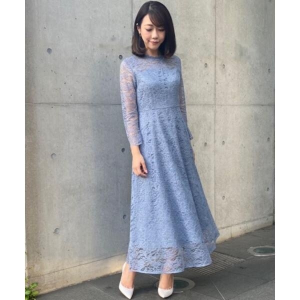 マーリエ パー エフデ/《Maglie White》ラッセルレースロングドレス マーリエ パー エフデ/《Maglie White》ラッセルレースロングドレスの