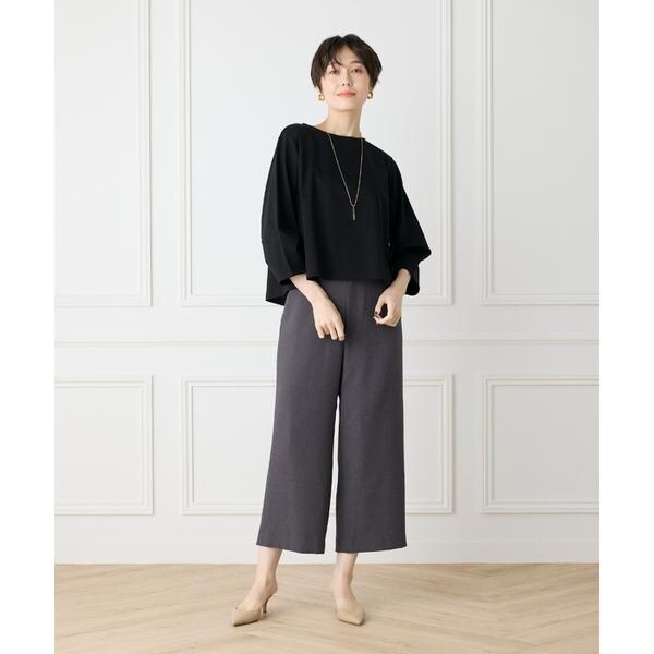 セブンアイディコンセプト（7ID concept）/《大きいサイズ》スーピマコットンボリューム袖カットソー