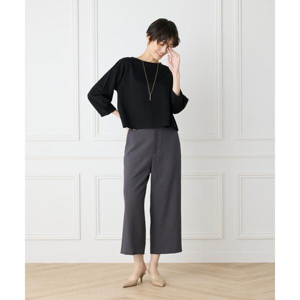 セブンアイディコンセプト（7ID concept）/《大きいサイズ》スーピマコットンボリューム袖カットソー