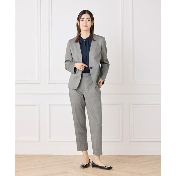 セブンアイディコンセプト（7ID concept）/《大きいサイズ》スタンドカラーブラウス