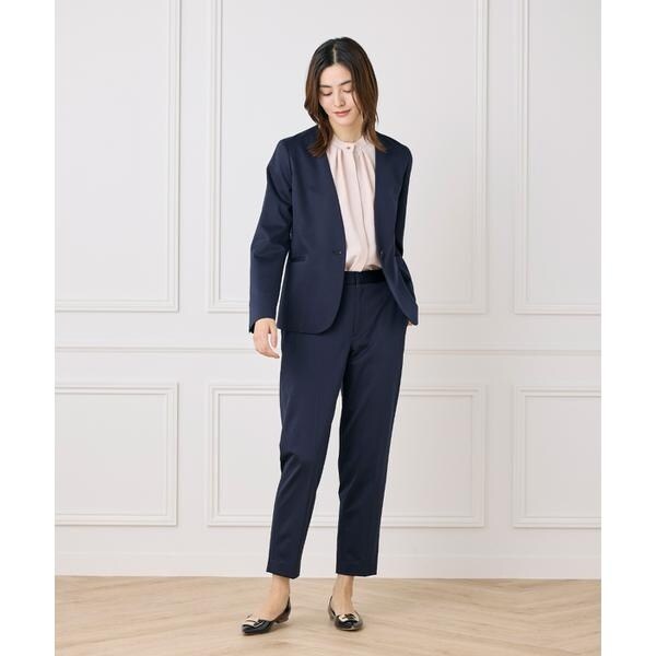 セブンアイディコンセプト（7ID concept）/《大きいサイズ》スタンドカラーブラウス